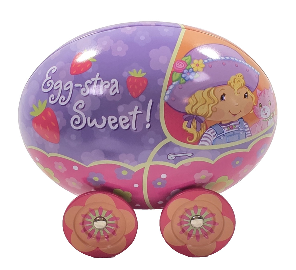 Strawberry Shortcake Easter Candy Tin Carriage Car Egg-stra Sweet!